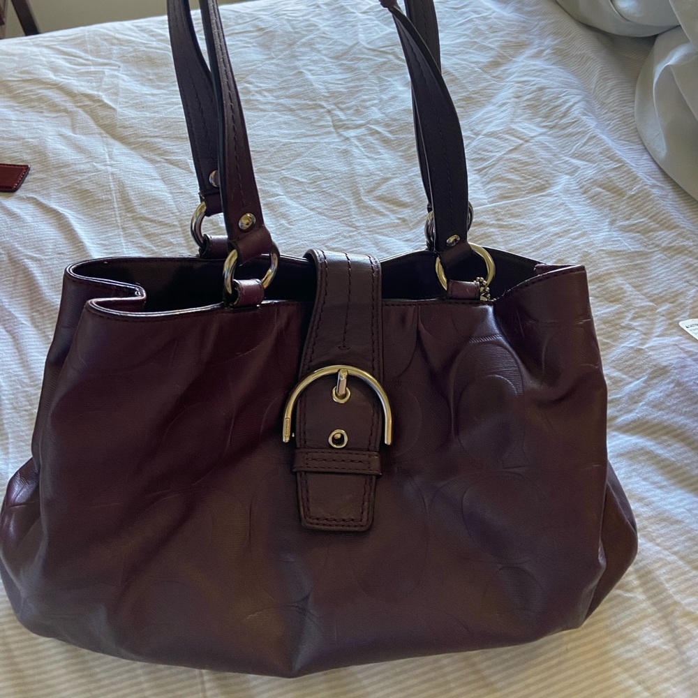 Authentic Plum Coach Purse!